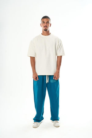 Men – Teal blue Summer Sweatpants – Seemly Essentials