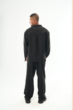 Men – Black Linen Pants – Seemly Essentials