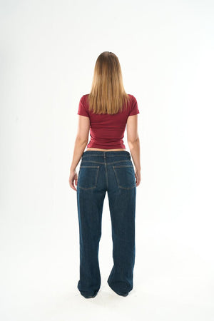 Women – Burgundy Square Neck Top – Seemly Essentials
