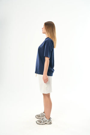 Women – Navy Blue Basic T-Shirt – Seemly Essentials
