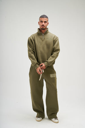 Men – Olive Q-Zip – Seemly Essentials