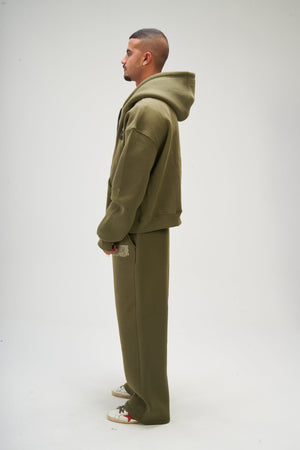 Men – Olive Zip-Up Hoodie – Seemly Essentials