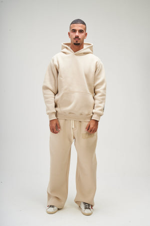 Men – Beige Basic Hoodie – Seemly Essentials