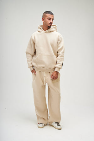 Men – Beige Basic Hoodie – Seemly Essentials