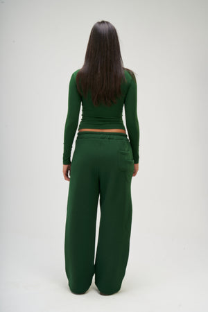 Women – Dark Green Winter Sweatpants – Seemly Essentials