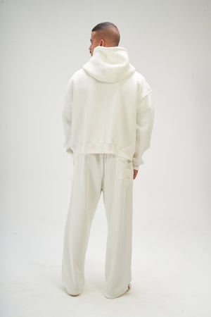 Men – White Zip-Up Hoodie – Seemly Essentials
