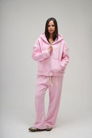 Women – Pink Zip-Up Hoodie – Seemly Essentials