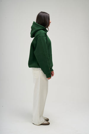 Women – Green Basic Hoodie – Seemly Essentials