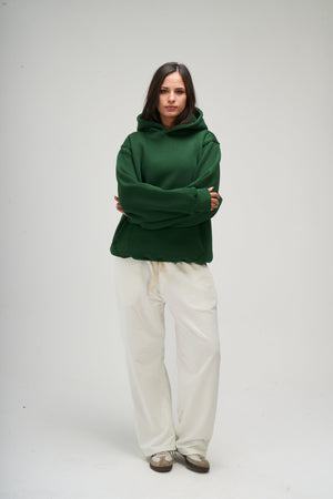 Women – Green Basic Hoodie – Seemly Essentials