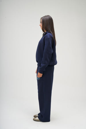 Women – Navy Q-Zip – Seemly Essentials