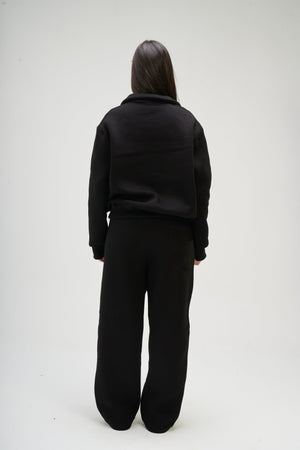 Women – Black Q-Zip – Seemly Essentials