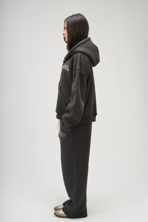 Women – Dark Grey Zip-Up Hoodie – Seemly Essentials