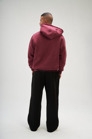 Men – Burgundy Basic Hoodie – Seemly Essentials