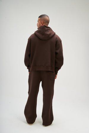 Men – Brown Zip-Up Hoodie – Seemly Essentials