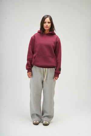 Women – Burgundy Basic Hoodie – Seemly Essentials