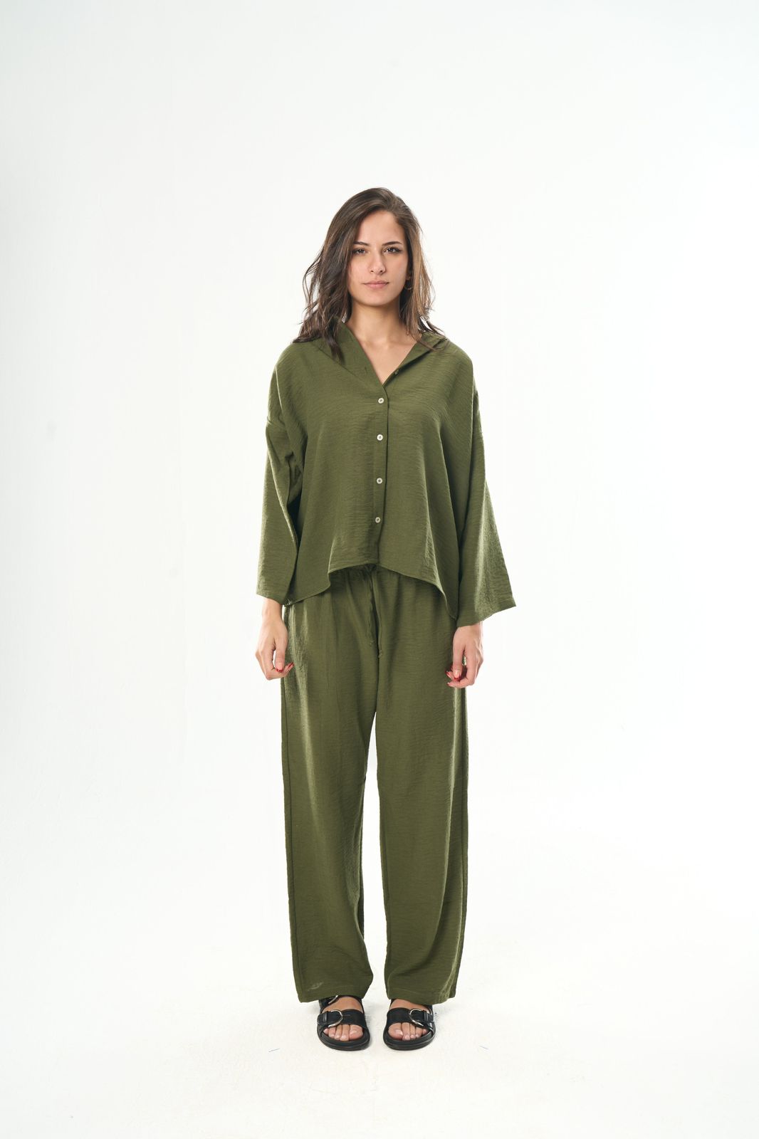 Olive Green Women Linen Pants – Seemly Essentials