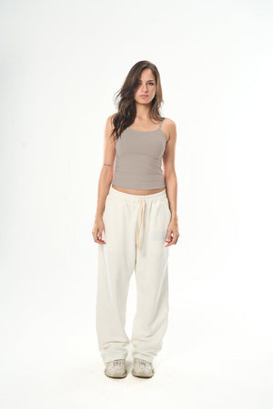 Women – Light grey Spaghetti Strap Top – Seemly Essentials