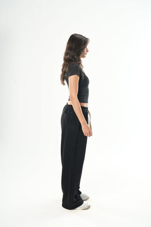 Women – Black Square Neck Top – Seemly Essentials