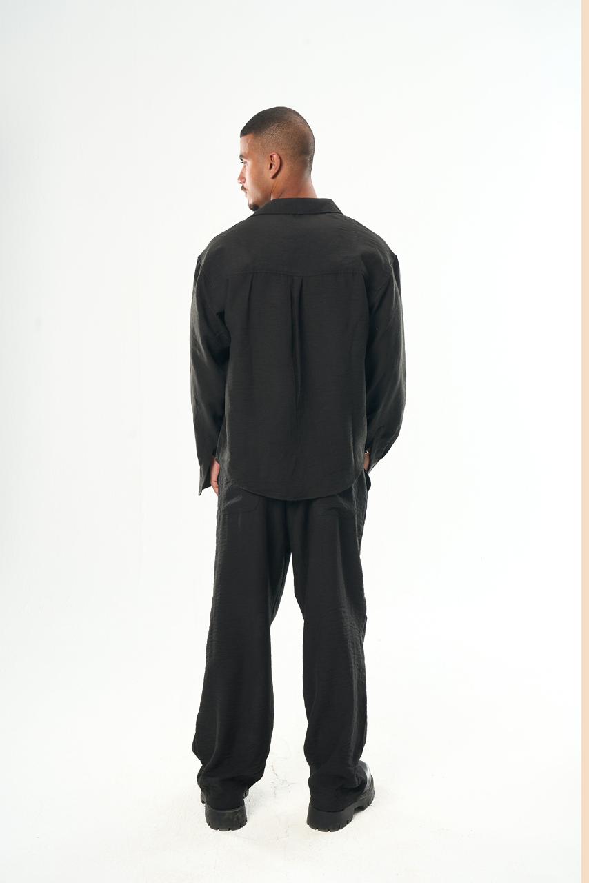 Men – Black Linen Shirt – Seemly Essentials
