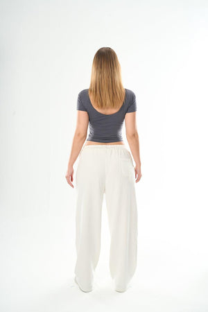 Women – Dark grey Backless Top – Seemly Essentials