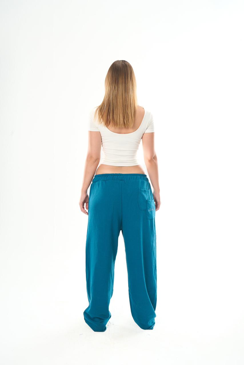 Women – Teal blue Summer Sweatpants – Seemly Essentials