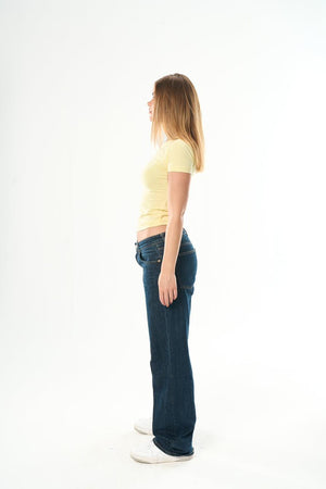 Women – Yellow Round Neck Top – Seemly Essentials