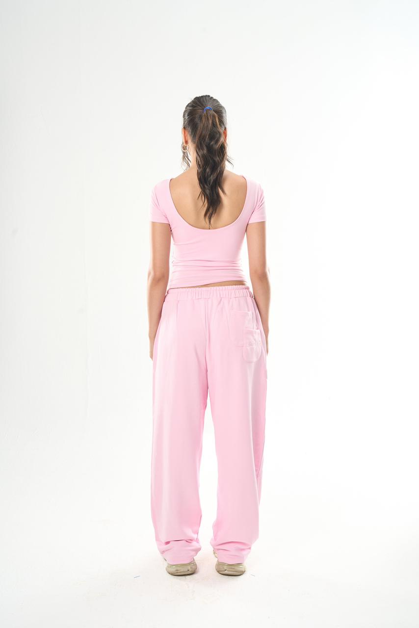 Women – Pink Backless Top – Seemly Essentials