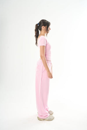 Women – Pink Backless Top – Seemly Essentials