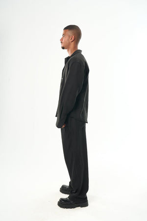Men – Black Linen Shirt – Seemly Essentials