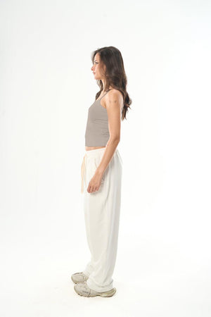 Women – Light grey Spaghetti Strap Top – Seemly Essentials