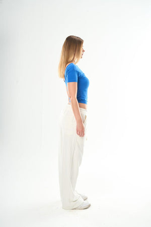 Women – Royal blue Backless Top – Seemly Essentials