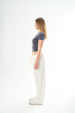Women – Dark grey Backless Top – Seemly Essentials