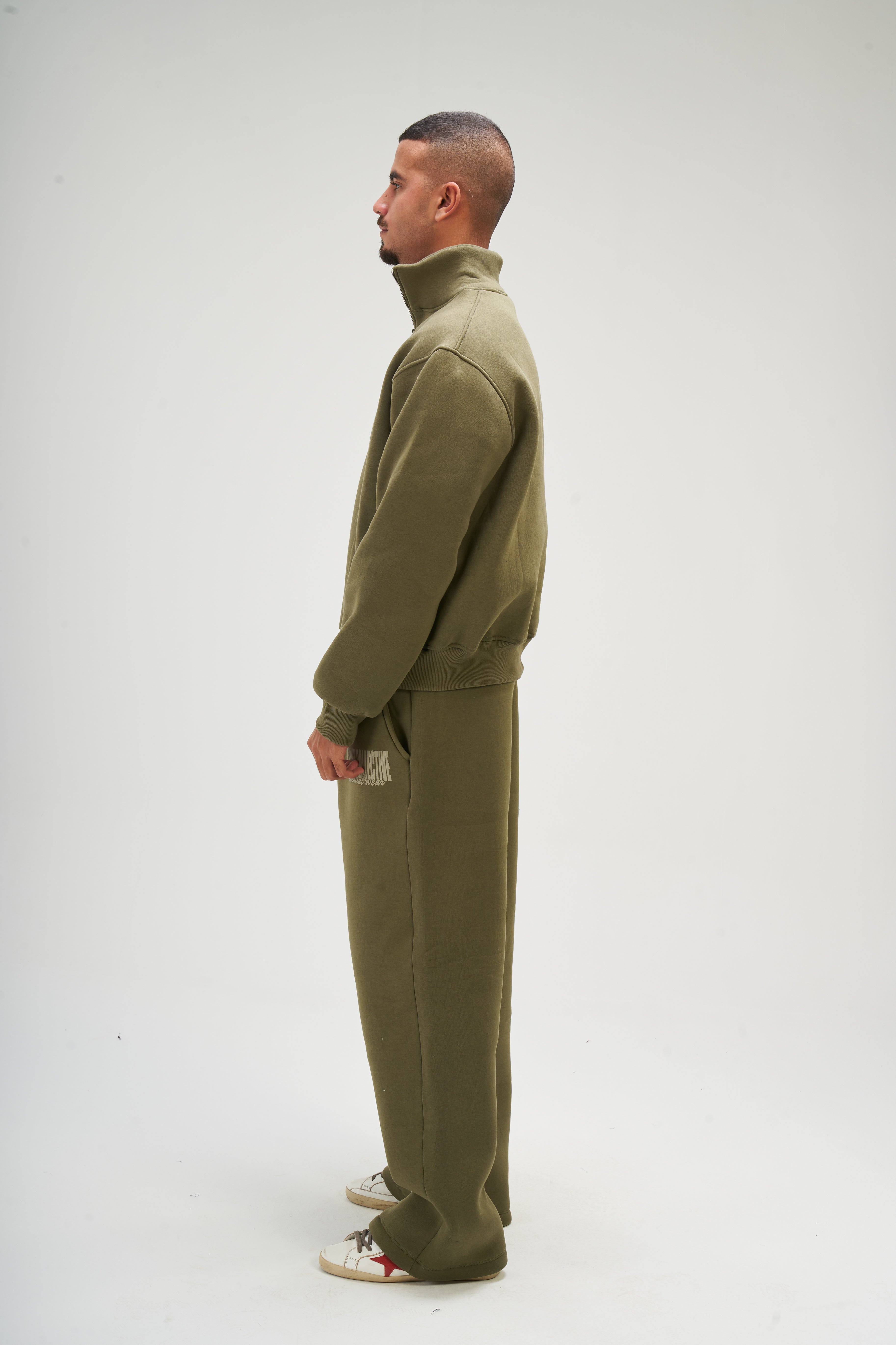 Men – Olive Q-Zip – Seemly Essentials