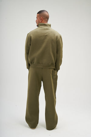 Men – Olive Q-Zip – Seemly Essentials