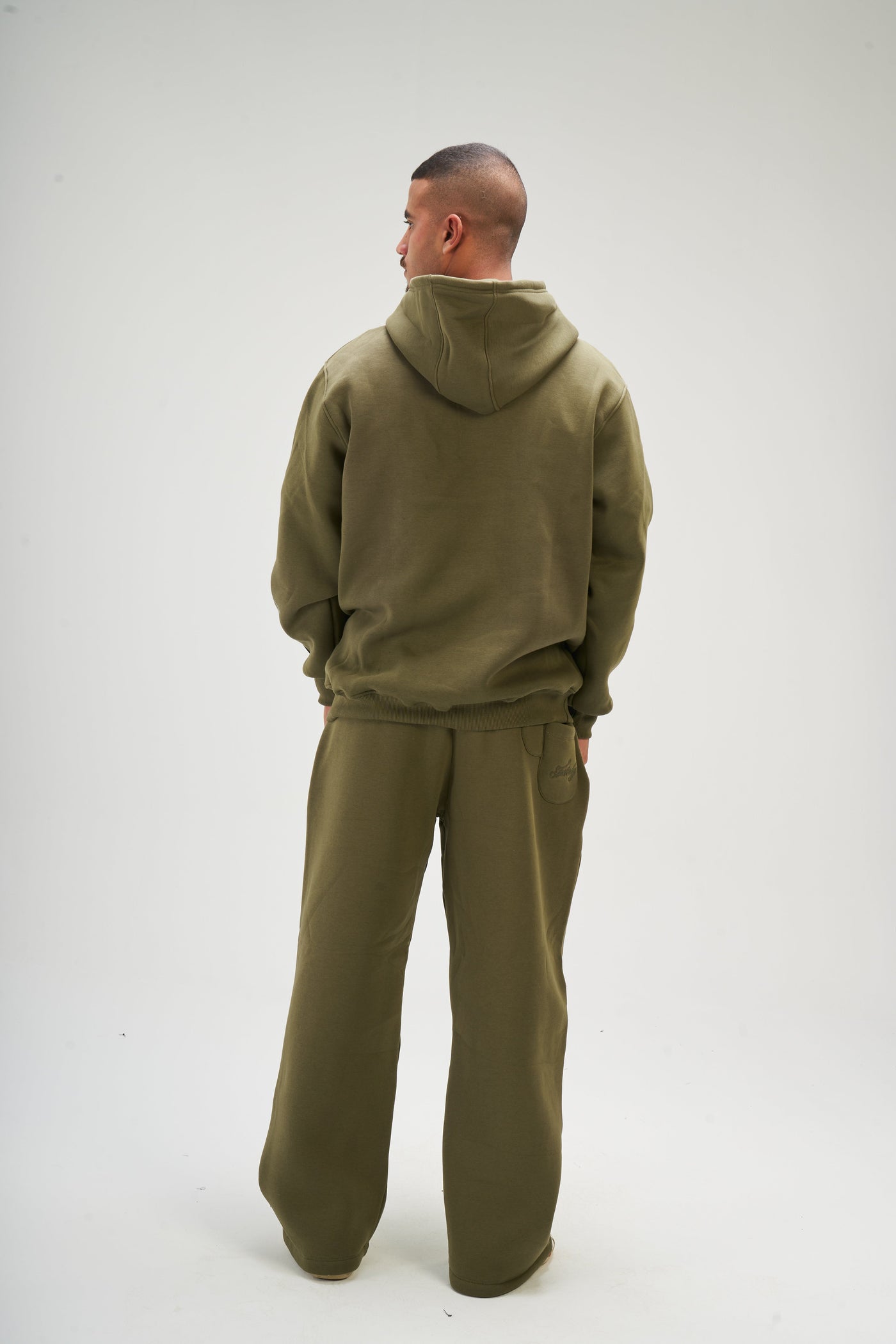 Light Olive Basic Hoodie