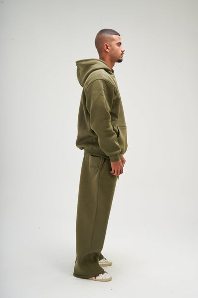 Light Olive Basic Hoodie