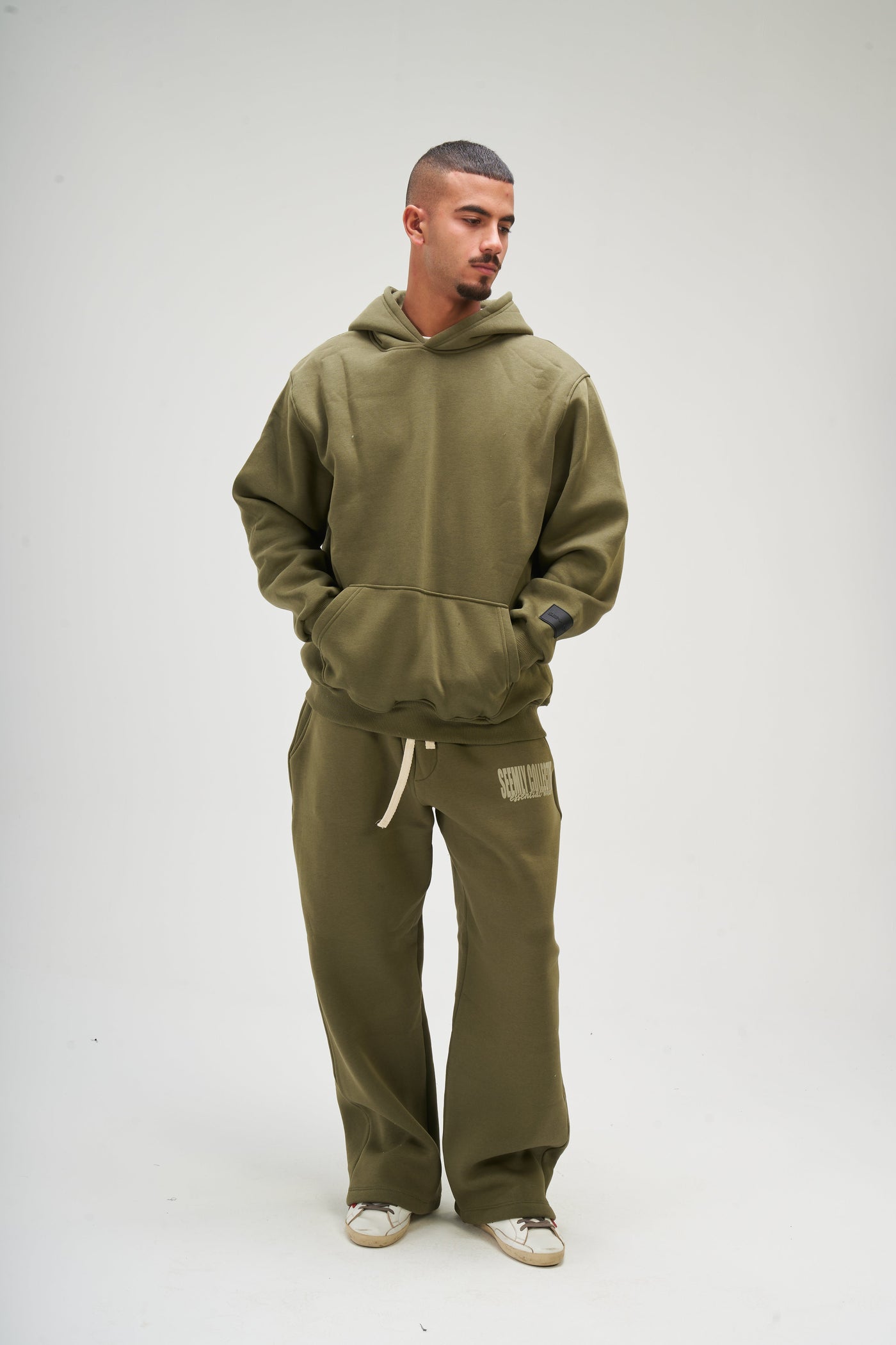 Light Olive Basic Hoodie