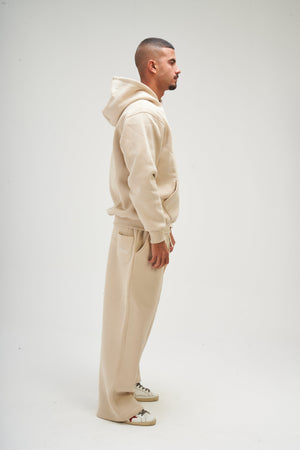 Men – Beige Basic Hoodie – Seemly Essentials