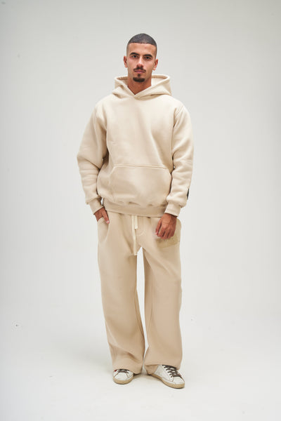 Beige Basic Hoodie