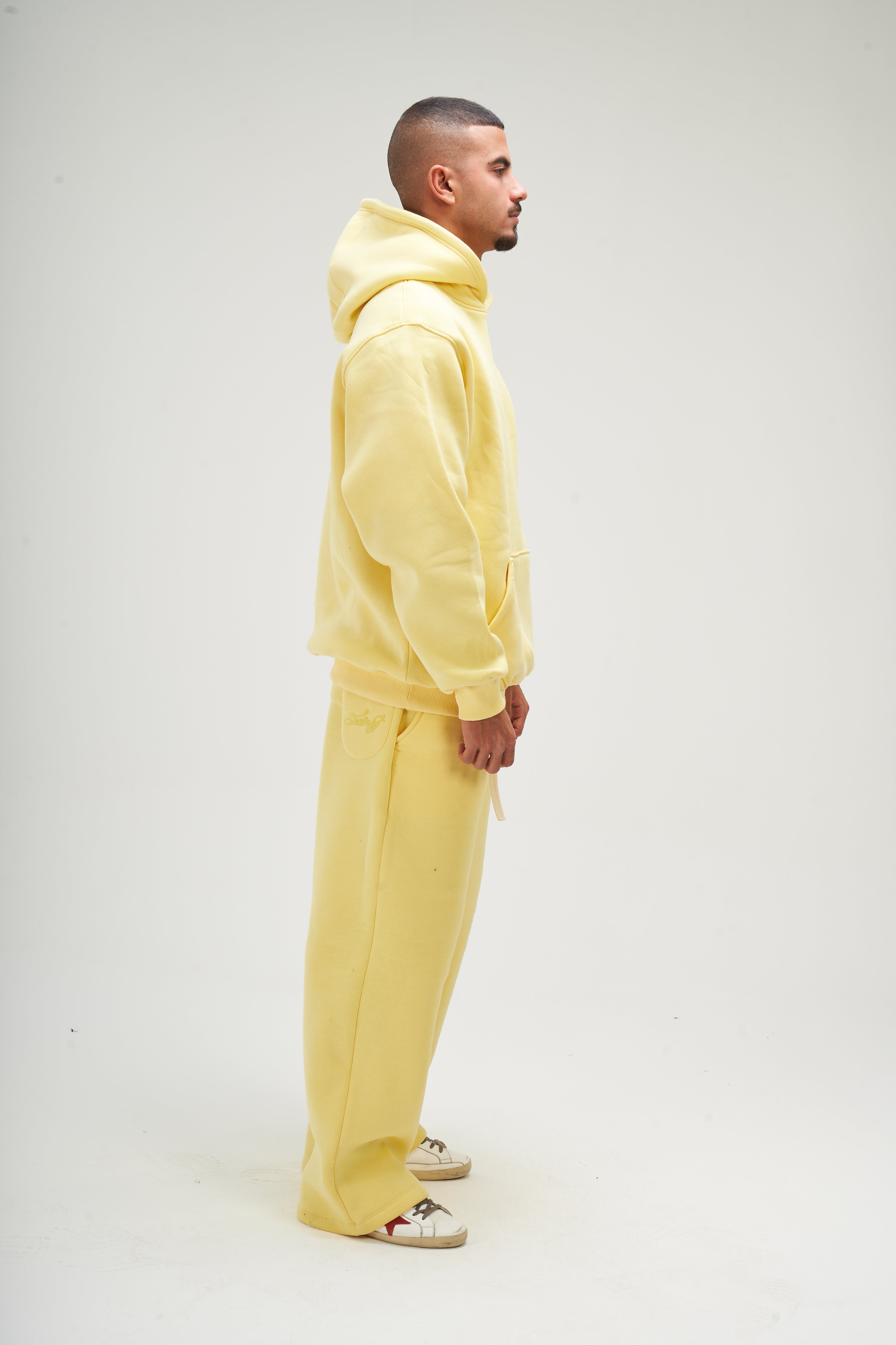 Men – Yellow Basic Hoodie – Seemly Essentials