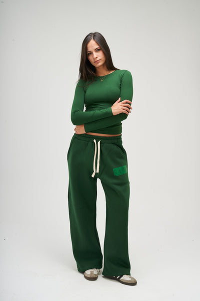 Winter Dark Green Sweatpants