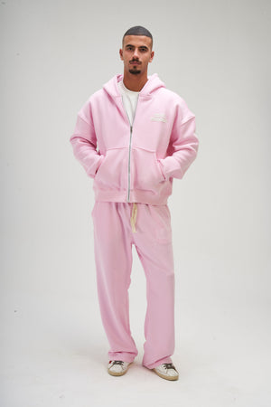 Men – Pink Zip-Up Hoodie – Seemly Essentials