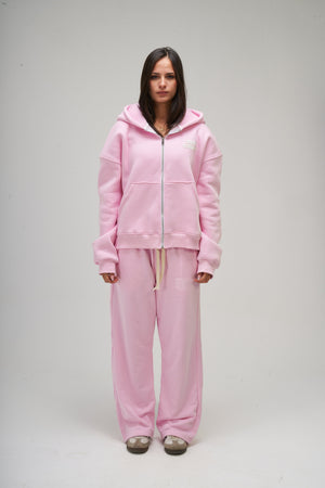 Women – Pink Zip-Up Hoodie – Seemly Essentials