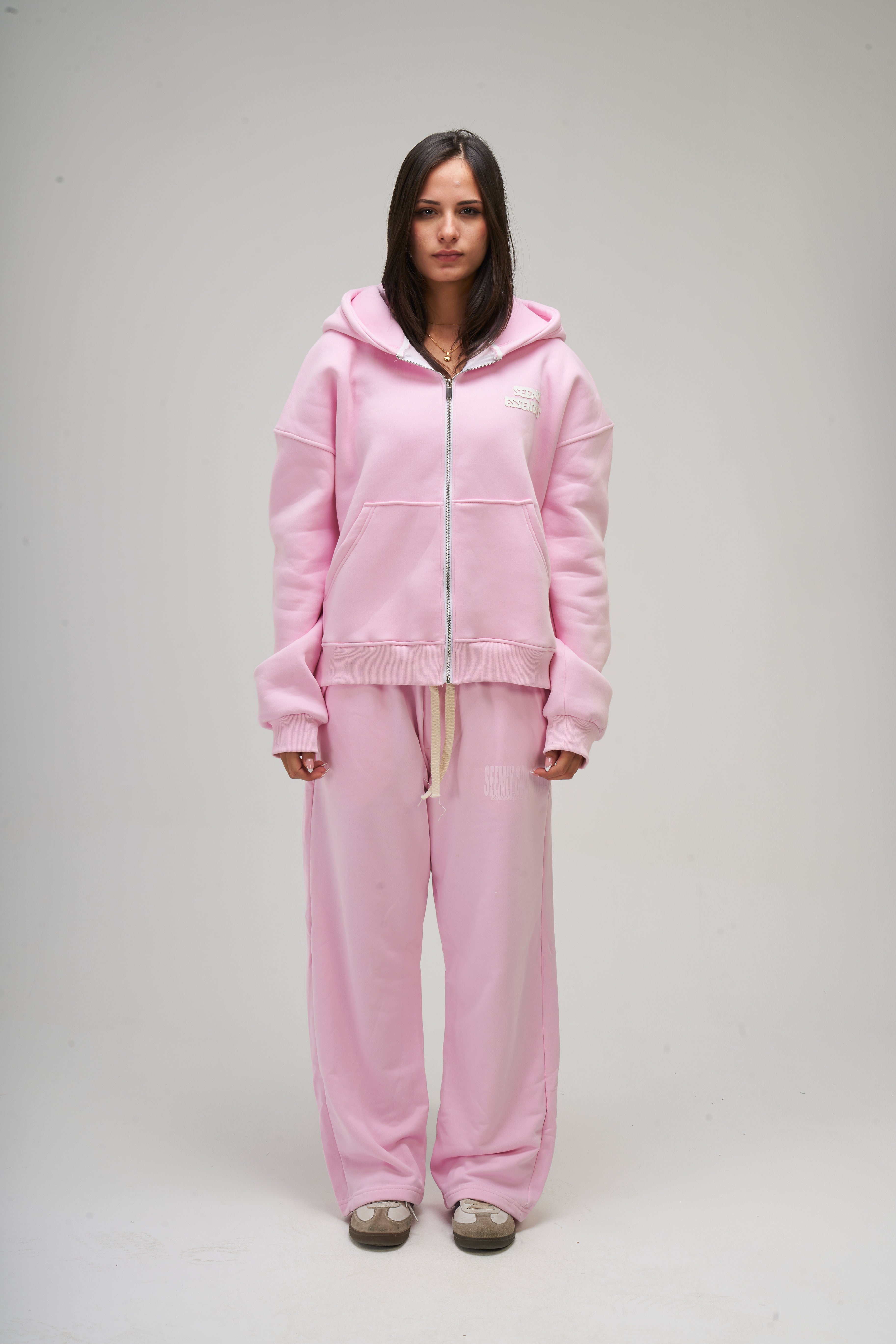 Women – Pink Zip-Up Hoodie – Seemly Essentials
