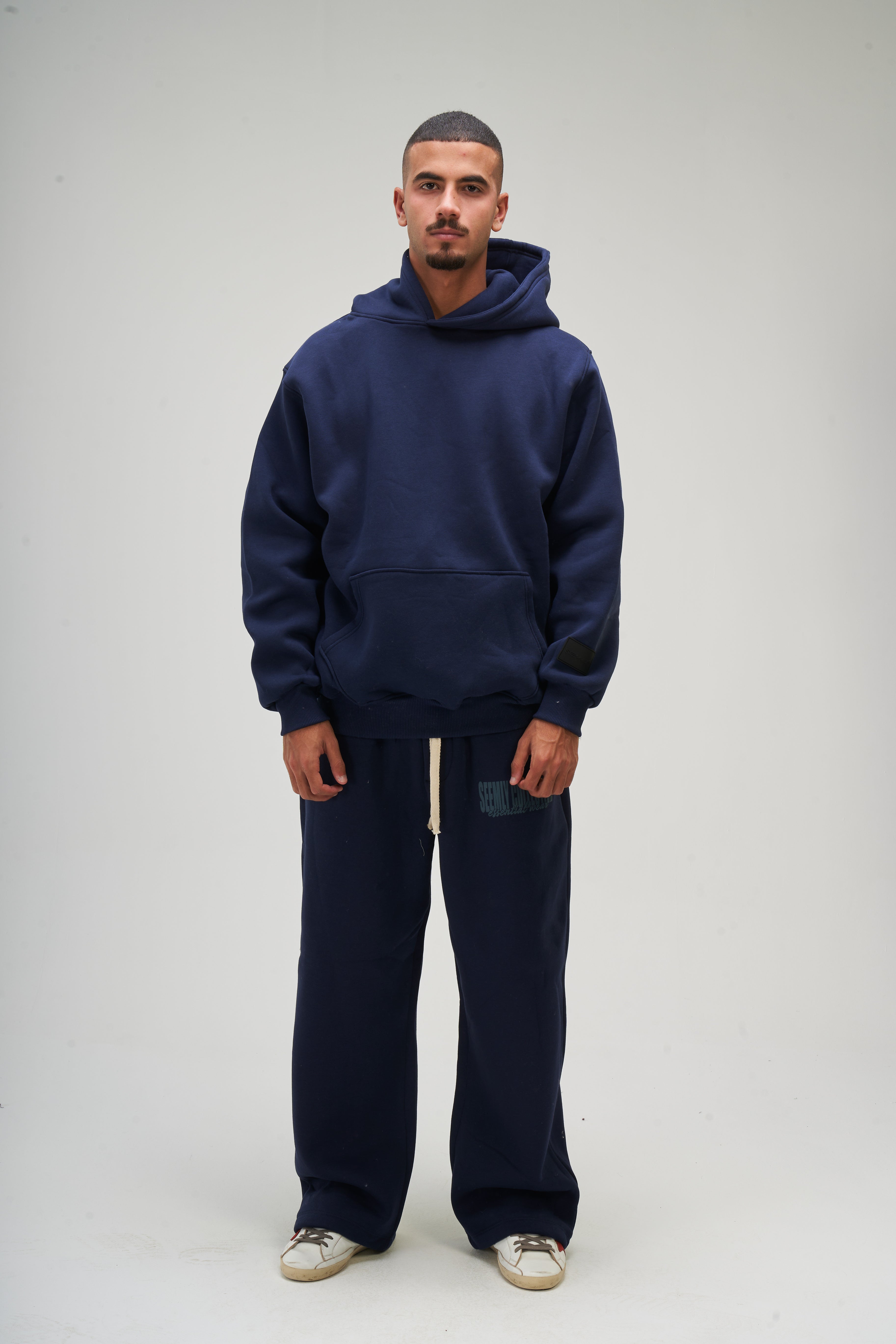 Men – Navy Basic Hoodie – Seemly Essentials