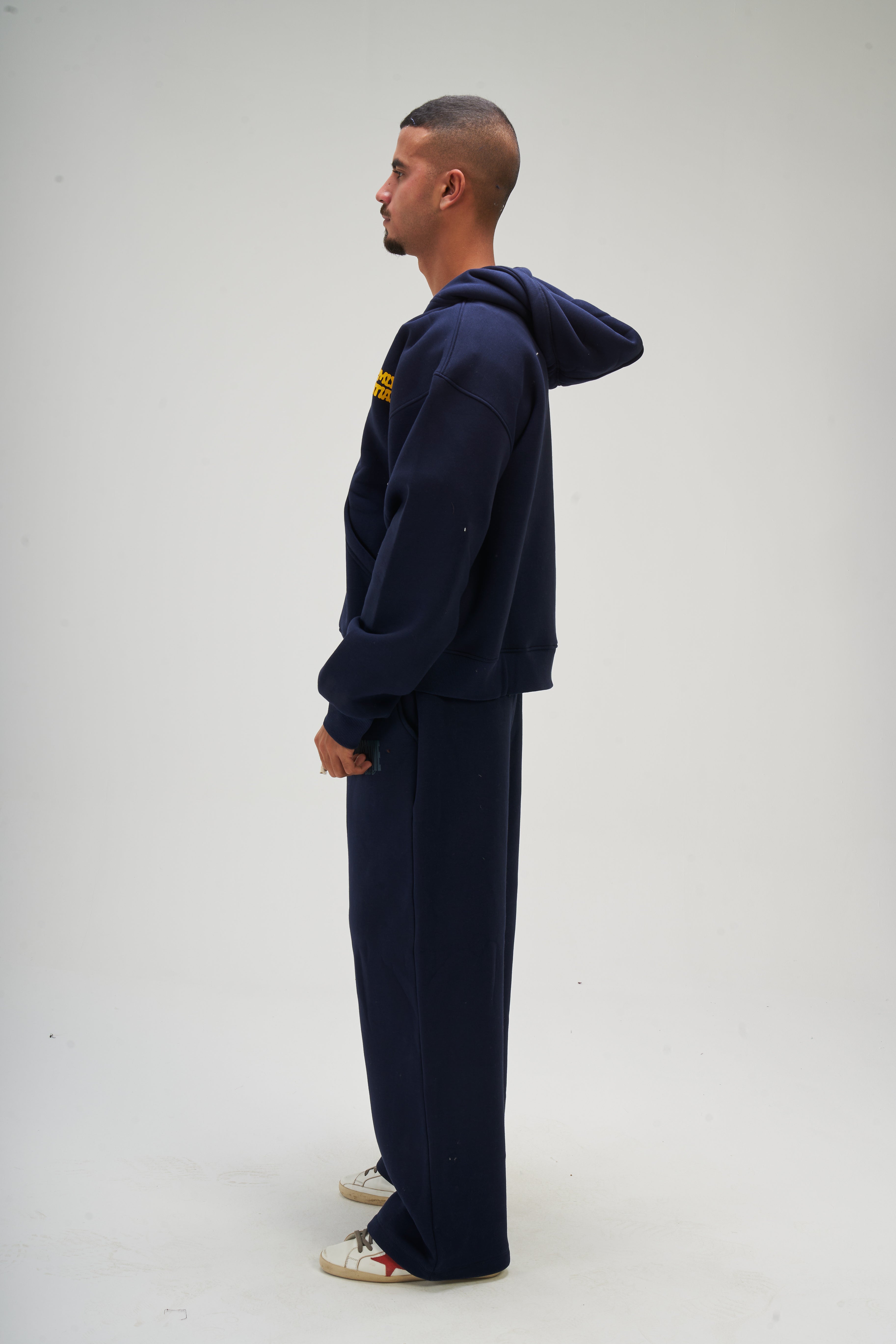 Men – Navy Blue Zip-Up Hoodie – Seemly Essentials