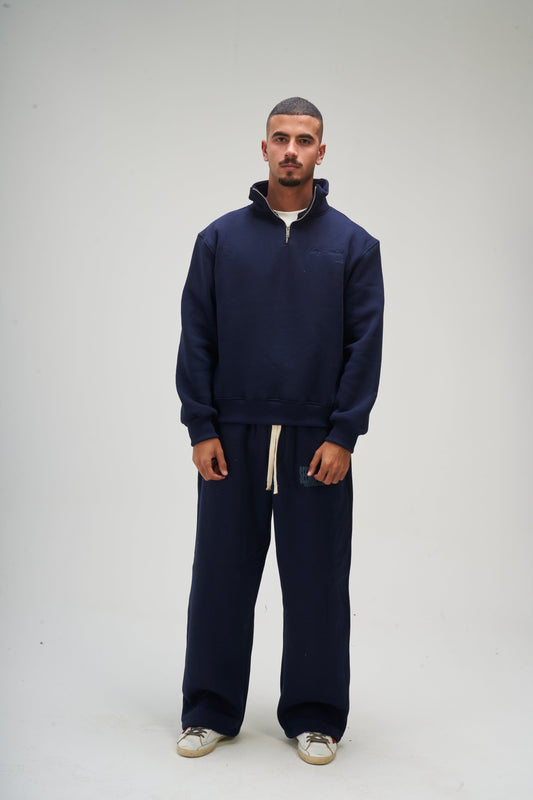 Winter Navy Blue Sweatpants