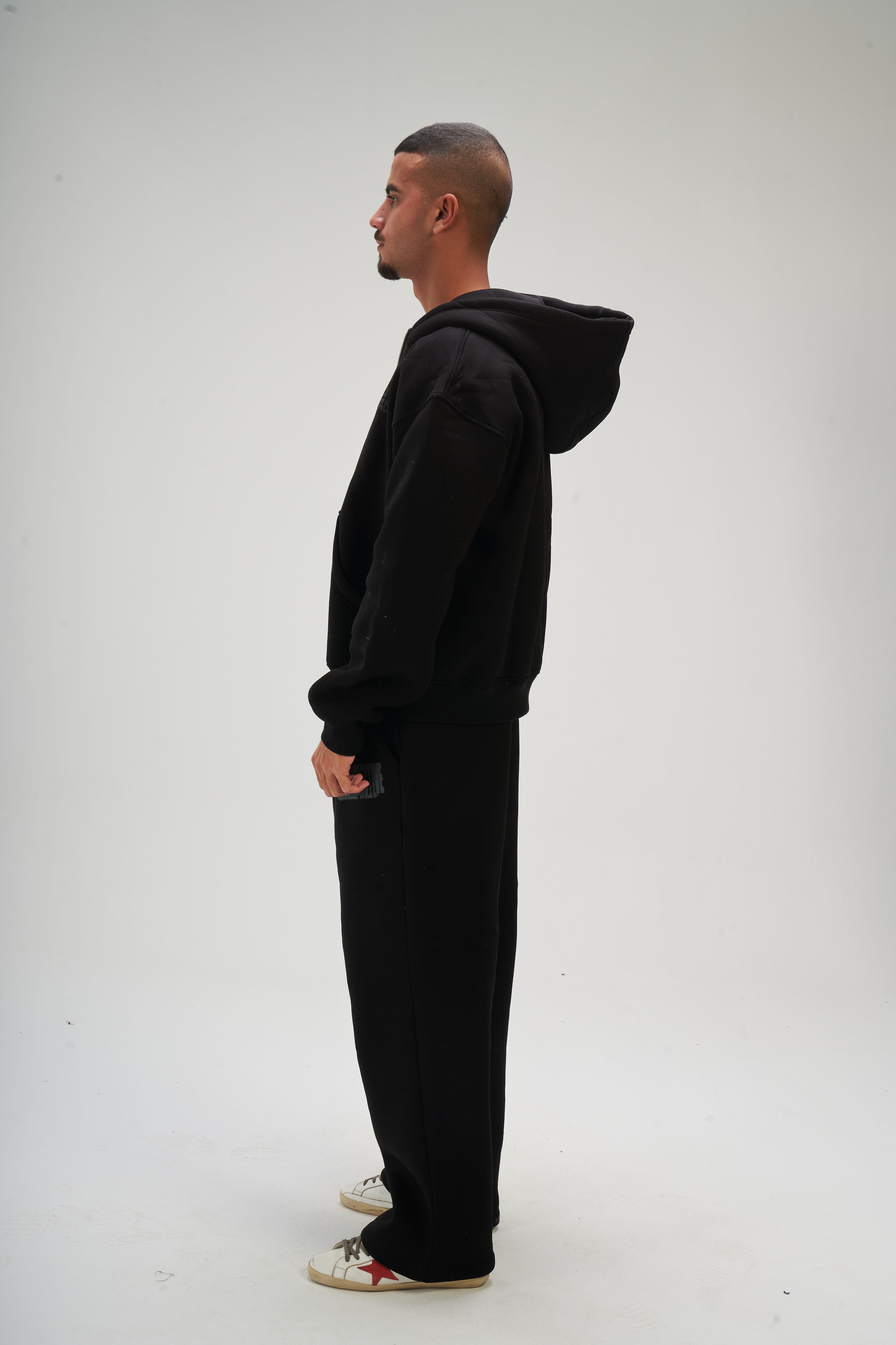 Men – Black Zip-Up Hoodie – Seemly Essentials