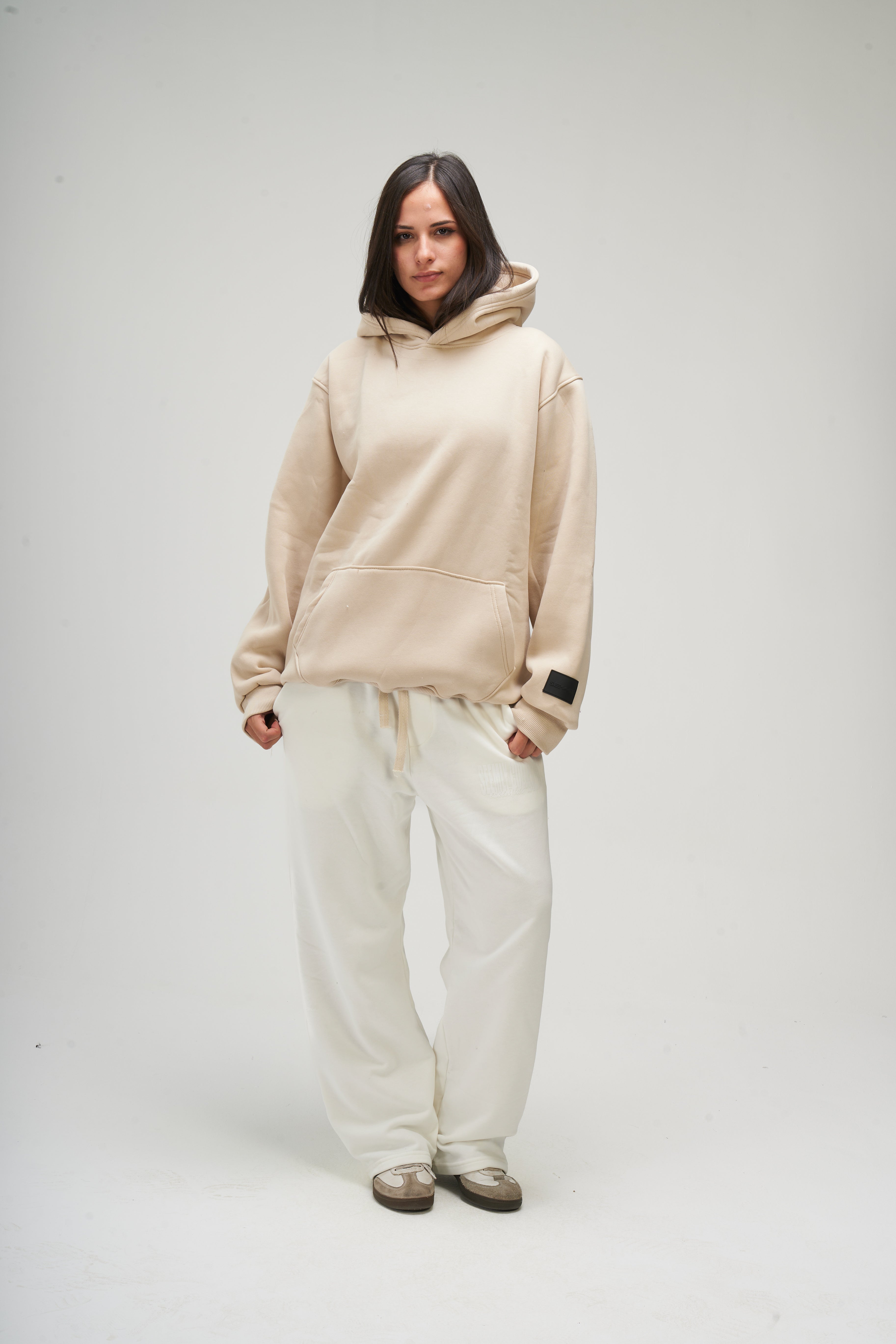 Women – Beige Basic Hoodie – Seemly Essentials