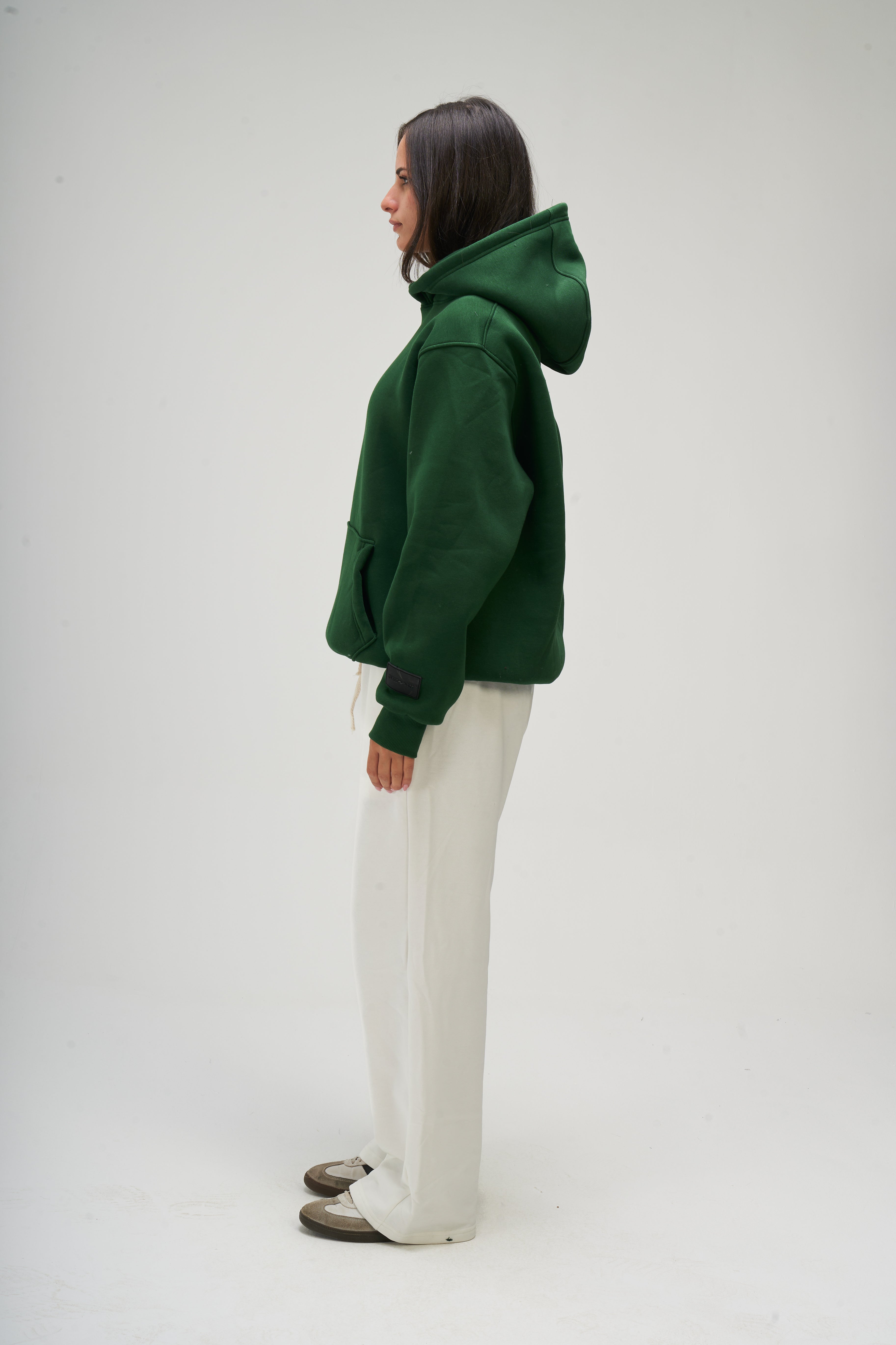 Women – Green Basic Hoodie – Seemly Essentials